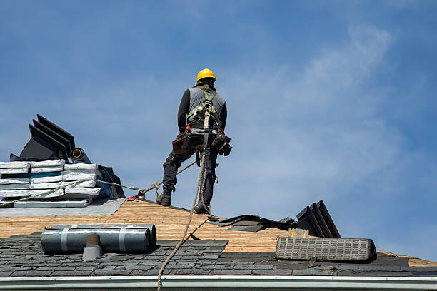 Professional Flat Roof Repair technician working in Clute, TX